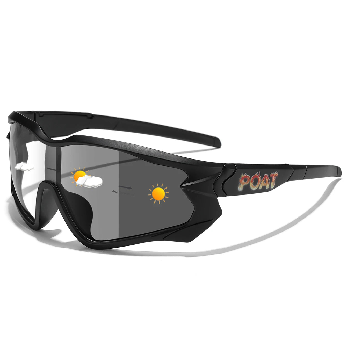 Óculos para ciclismo para homens e mulheres(unissex ), com lente fotocromática, óculos MTB, pesca,  corrida  e outros esportes óculos, super confortáveis